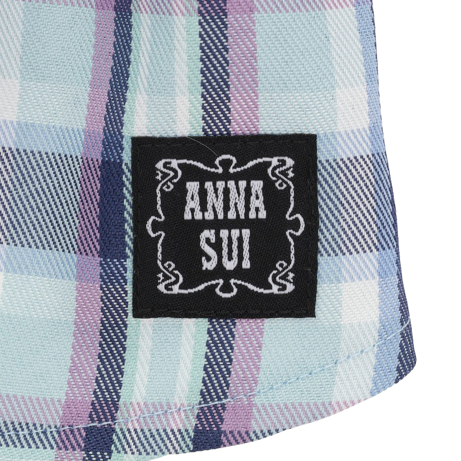 2025新商品 ANNA SUI（アナ スイ）リボンチャーム付きチェック柄ワンピース