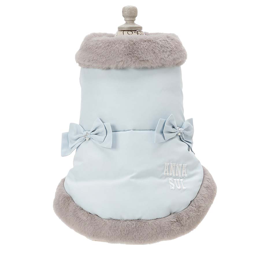 2025新商品 ANNA SUI（アナ スイ）リボン付きリアルダウンベスト