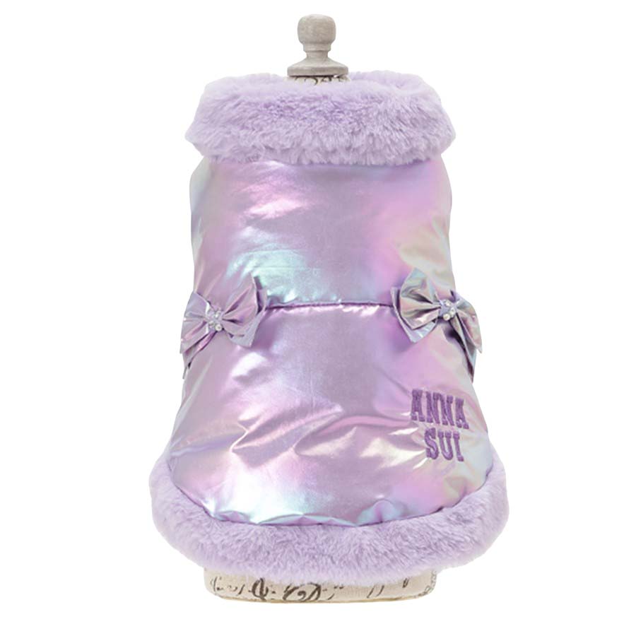 2025新商品 ANNA SUI（アナ スイ）リボン付きリアルダウンベスト