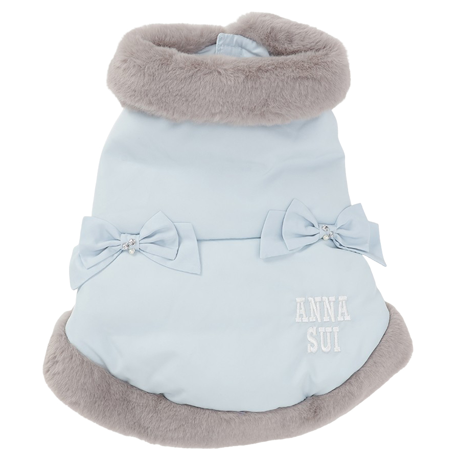 2025新商品 ANNA SUI（アナ スイ）リボン付きリアルダウンベスト