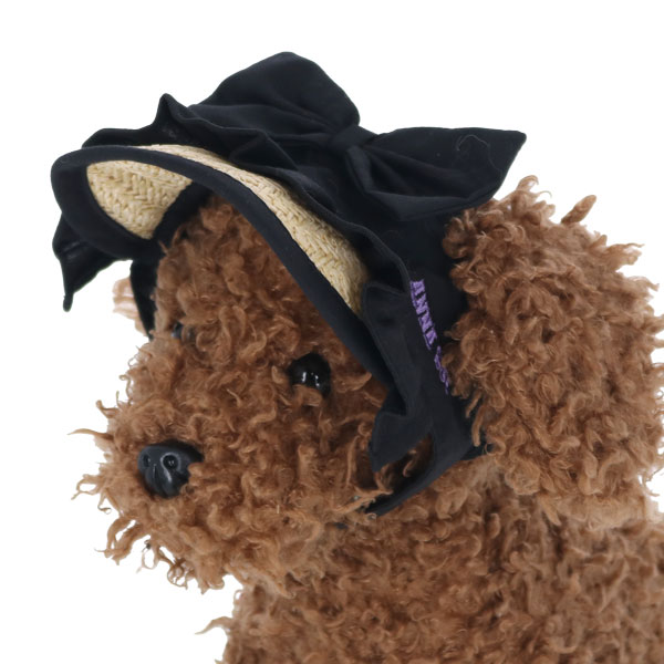 2026新商品 ANNA SUI(アナ スイ)リボン付き麦わらサンバイザー