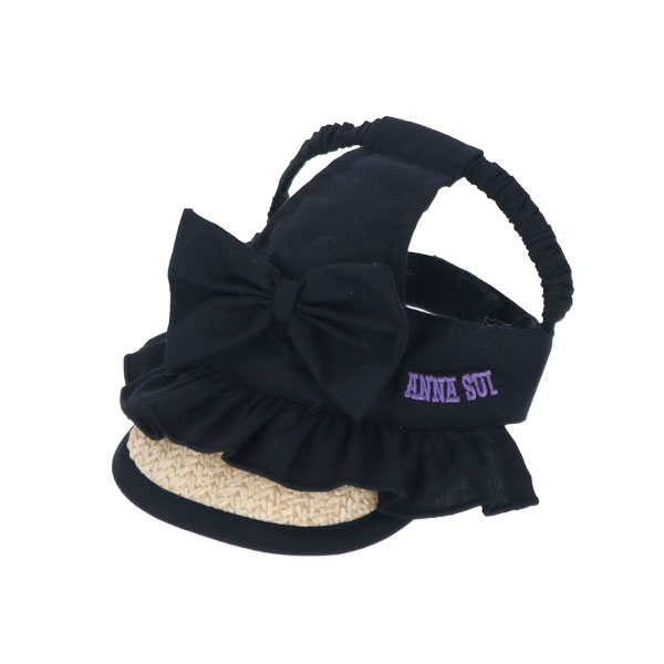 2026新商品 ANNA SUI(アナ スイ)リボン付き麦わらサンバイザー