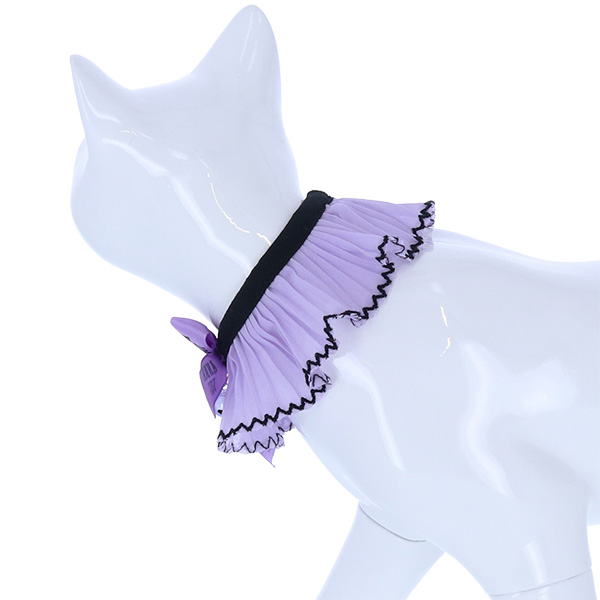 ANNA SUI（アナスイ） 猫用リボン付シフォンプリーツシュシュ首輪