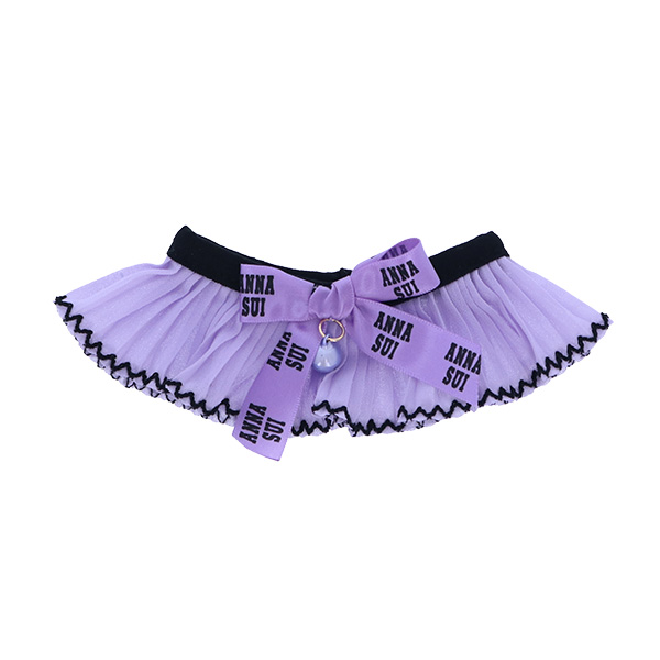 ANNA SUI（アナスイ） 猫用リボン付シフォンプリーツシュシュ首輪
