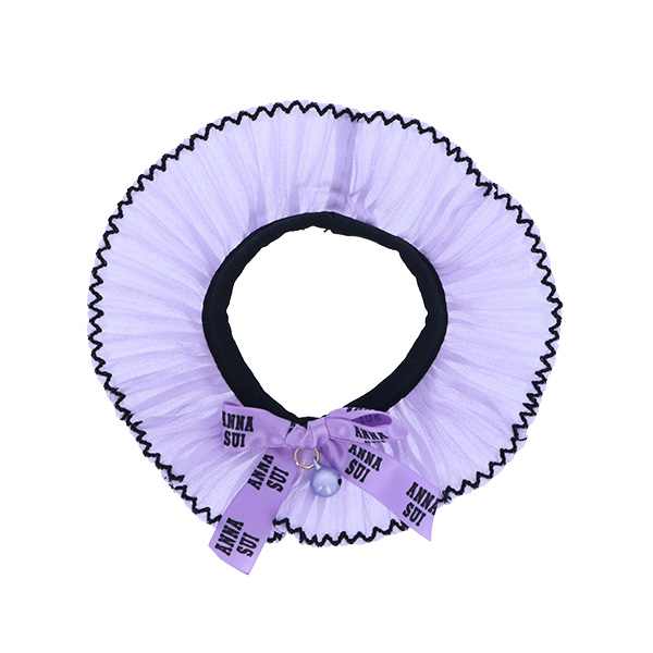 ANNA SUI（アナスイ） 猫用リボン付シフォンプリーツシュシュ首輪