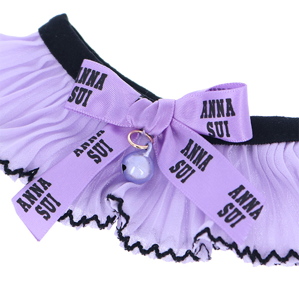 ANNA SUI（アナスイ） 猫用リボン付シフォンプリーツシュシュ首輪