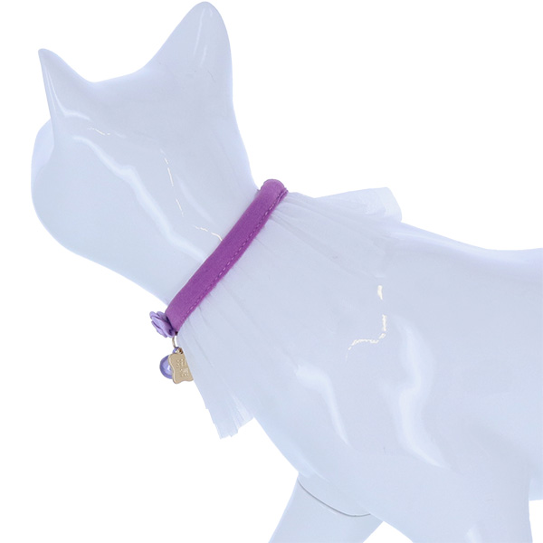 ANNA SUI（アナスイ） 猫用バラ付チュールシュシュ首輪