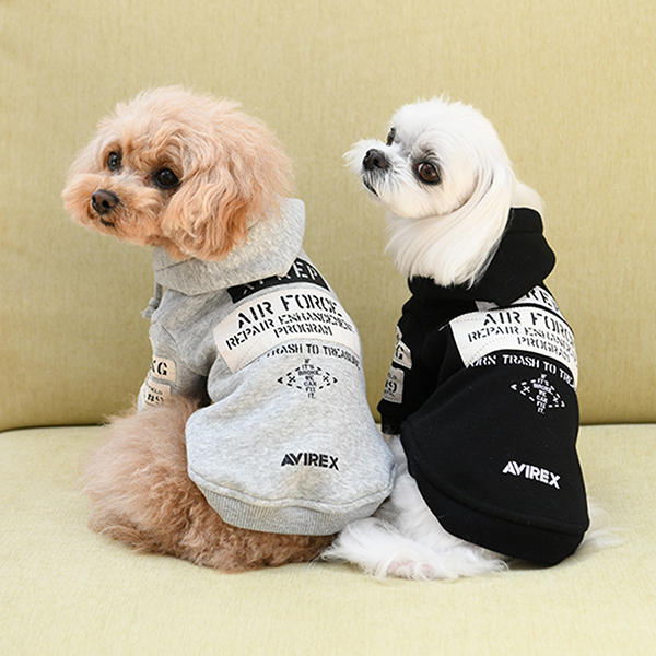 2022 AVIREX(アヴィレックス)ステンシルパッチパーカー | 犬服