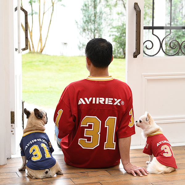 AVIREX（アヴィレックス）メッシュフットボールTEE