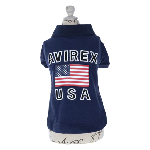 2023春夏 AVIREX（アヴィレックス）U.S FLAGポロシャツ | 犬服・ドック