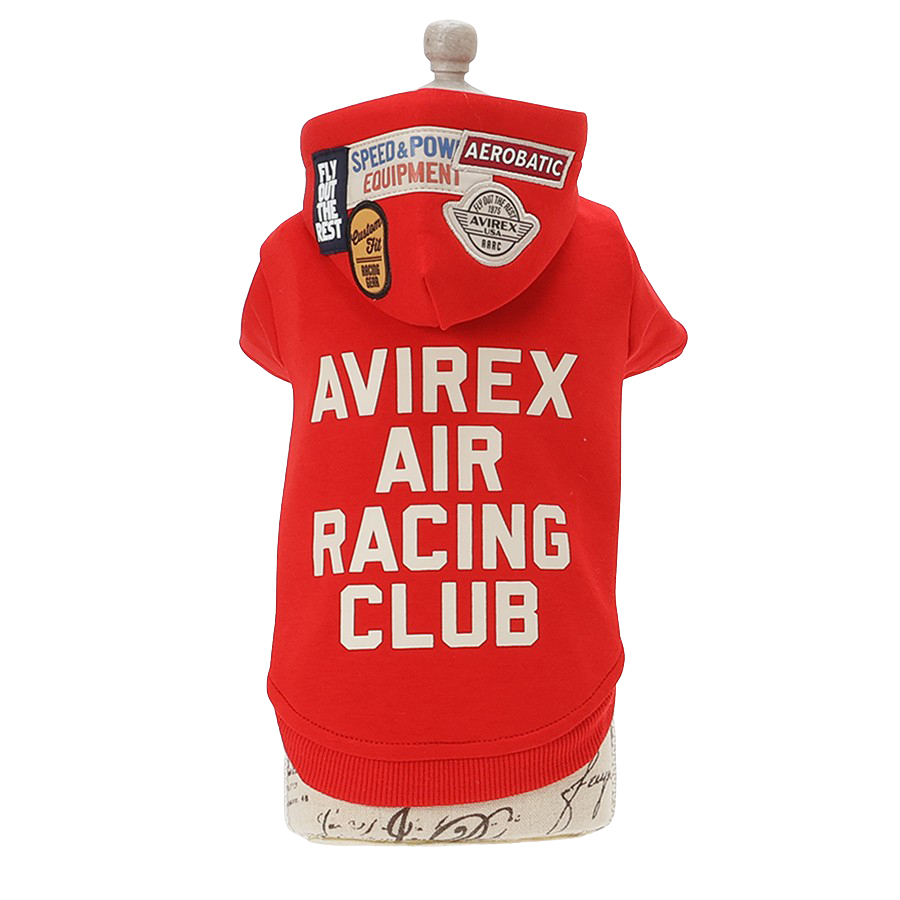 2025新商品 AVIREX（アヴィレックス）A.A.R.C.パッチドスウェットフーディー