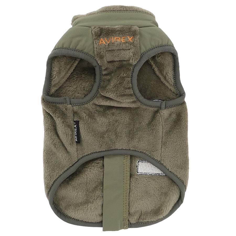 2025新商品 AVIREX（アヴィレックス）ロゴパッチフリースジャケット
