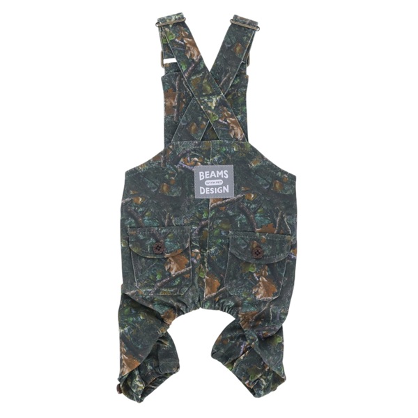 BEAMS DESIGN(ビームス デザイン)サロペット リアルツリーカモ柄