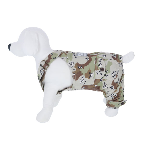 BEAMS DESIGN(ビームス デザイン)サロペット チョコチップカモ柄