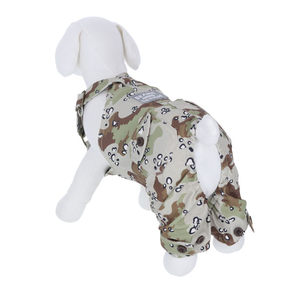 BEAMS DESIGN(ビームス デザイン)サロペット チョコチップカモ柄