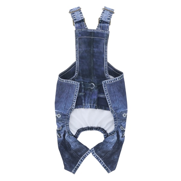 BEAMS DESIGN(ビームス デザイン)サロペット デニムプリント柄