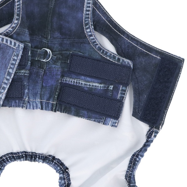 BEAMS DESIGN(ビームス デザイン)サロペット デニムプリント柄