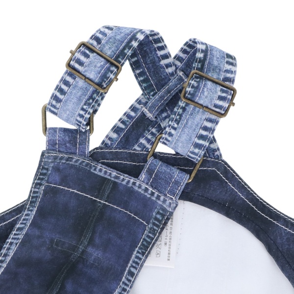 BEAMS DESIGN(ビームス デザイン)サロペット デニムプリント柄