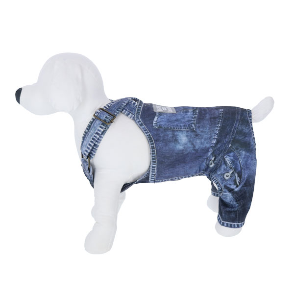 BEAMS DESIGN(ビームス デザイン)サロペット デニムプリント柄