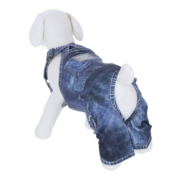 BEAMS DESIGN(ビームス デザイン)サロペット デニムプリント柄