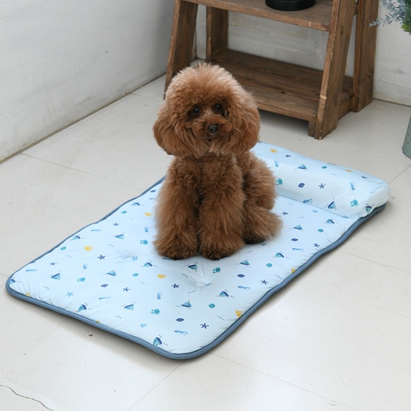 Calulu（カルル）枕付きクールベッド マリン