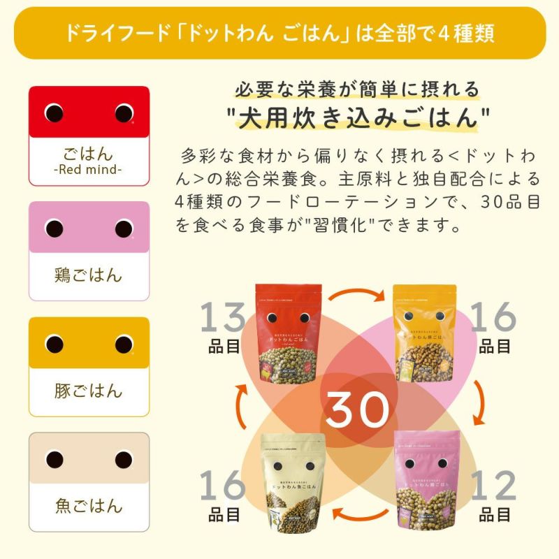 ドットわん鶏ごはん 500g