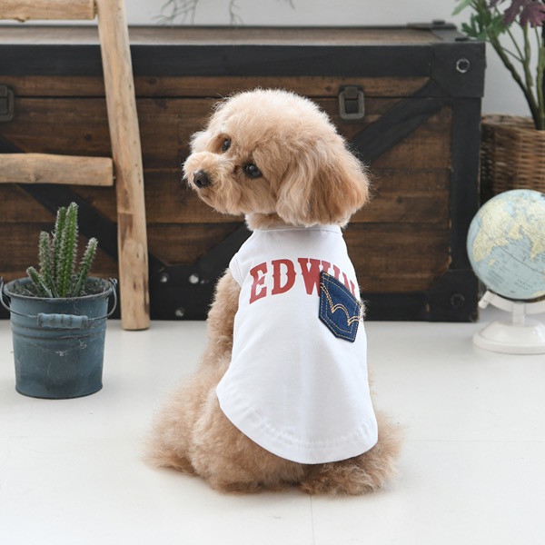 ②犬用 服(2L)新品　未使用　タグ付き　EDWIN（エドウイン）デニムポケット