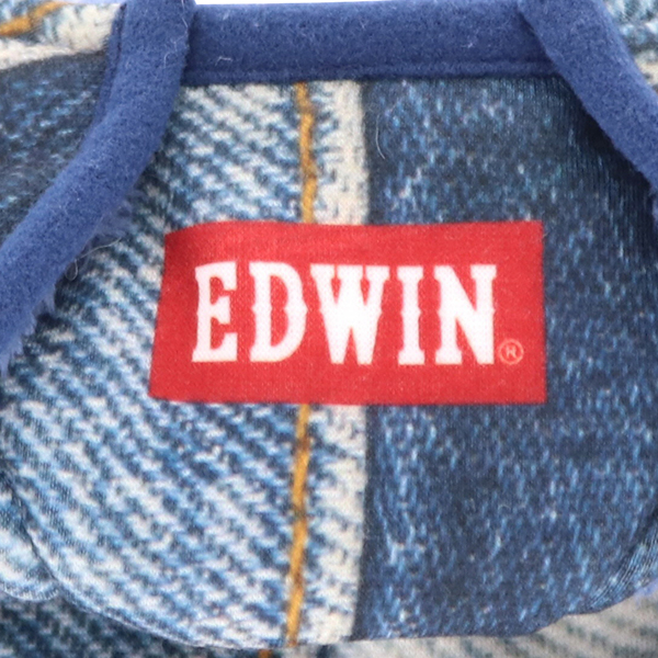 EDWIN（エドウイン）着るブランケット デニムパッチワーク柄