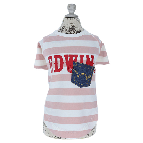 EDWIN（ エドウィン）デニムポケットボーダーTシャツ