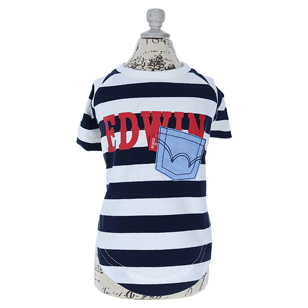 EDWIN（ エドウィン）デニムポケットボーダーTシャツ