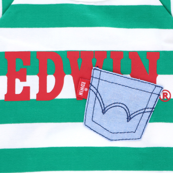 EDWIN（ エドウィン）デニムポケットボーダーTシャツ