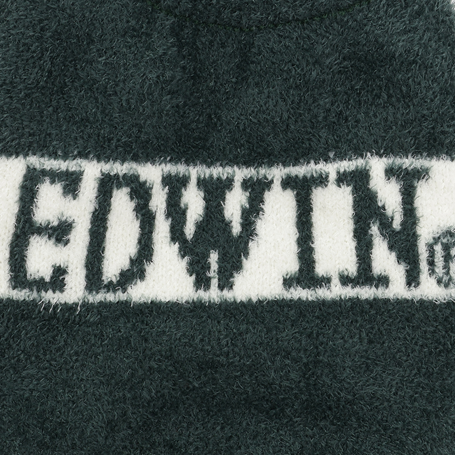 2025新商品 EDWIN（ エドウィン）もこもこロゴスウェット