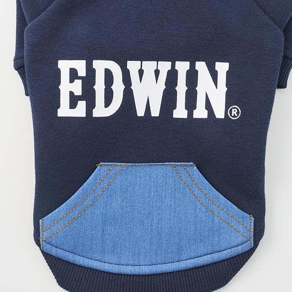 EDWIN（ エドウィン）デニムライクポケット付パーカー