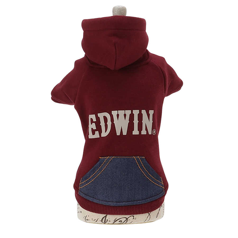 2025新商品 EDWIN（ エドウィン）デニムライクポケット付パーカー
