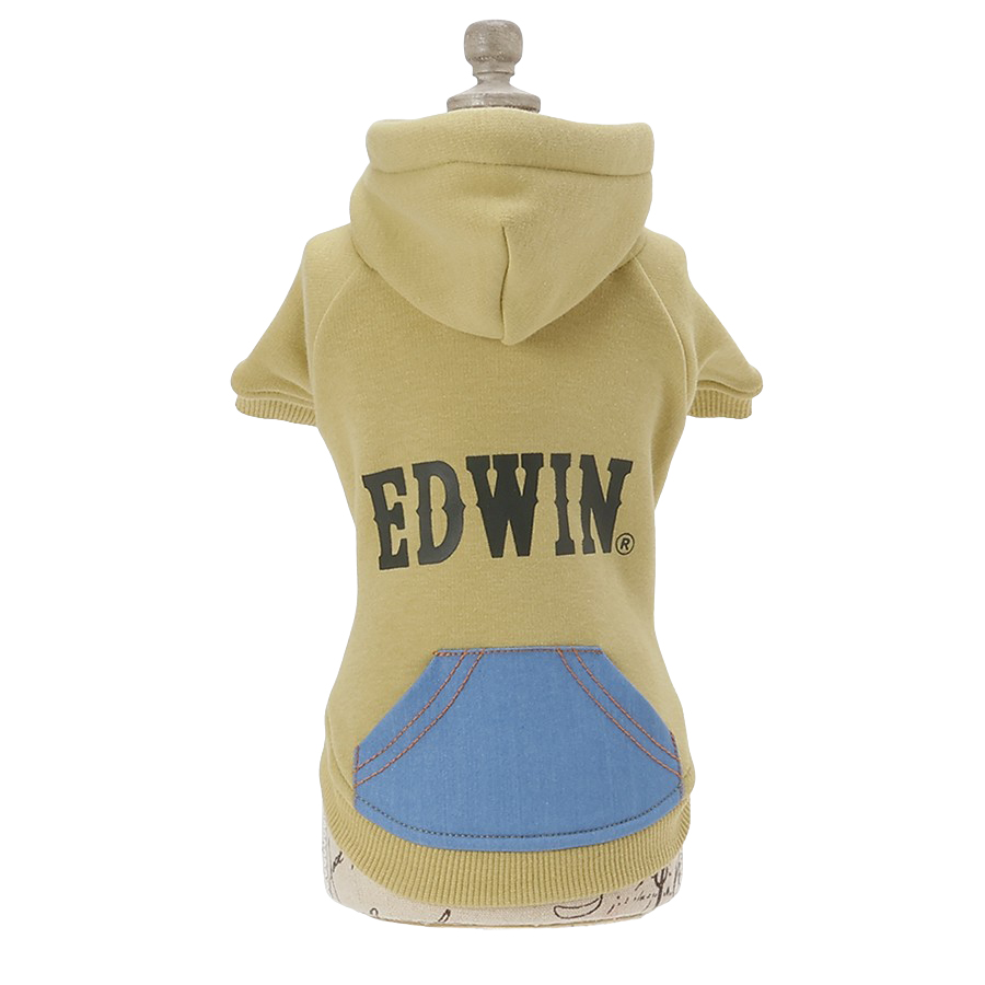 2025新商品 EDWIN（ エドウィン）デニムライクポケット付パーカー