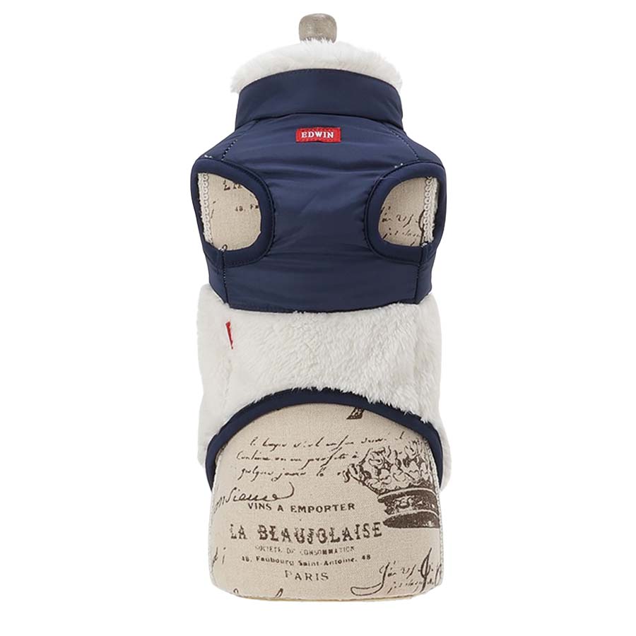 2025秋冬 EDWIN（ エドウィン）デニムポケット付切り替えフリースベスト