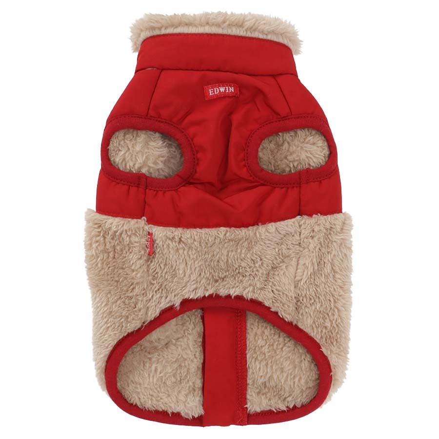 2025秋冬 EDWIN（ エドウィン）デニムポケット付切り替えフリースベスト