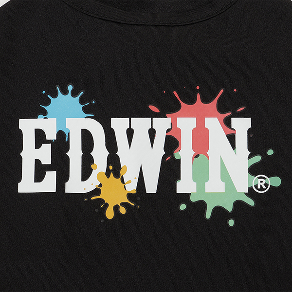 2025新商品 EDWIN（ エドウィン）ペイントロゴメッシュタンク