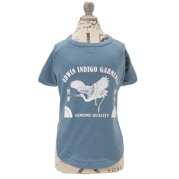 2025新商品 EDWIN（ エドウィン）藍染風タンチョウTシャツ