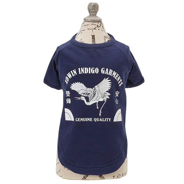 2025新商品 EDWIN（ エドウィン）藍染風タンチョウTシャツ