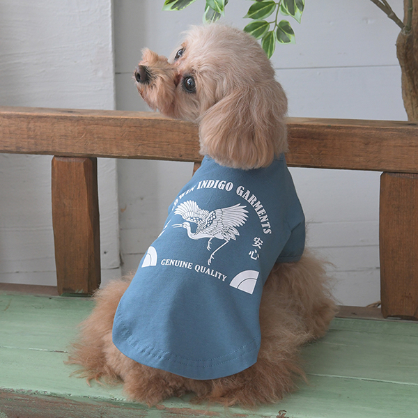 2025新商品 EDWIN（ エドウィン）藍染風タンチョウTシャツ