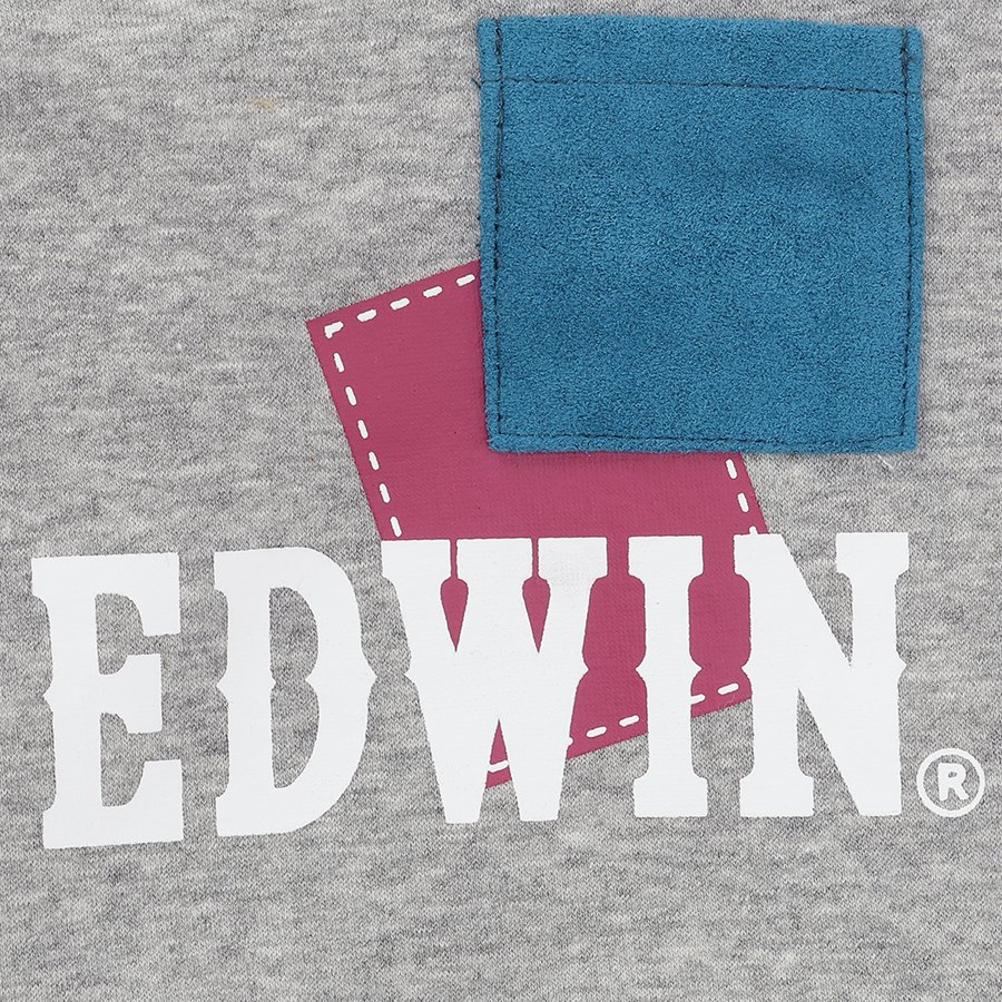2025新商品 EDWIN（ エドウィン）パッチワークスウェット