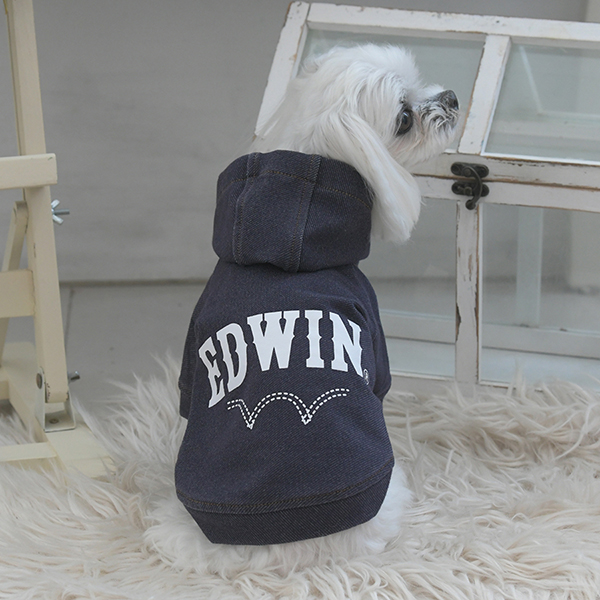 2025新商品 EDWIN（ エドウィン）デニムライクパーカー