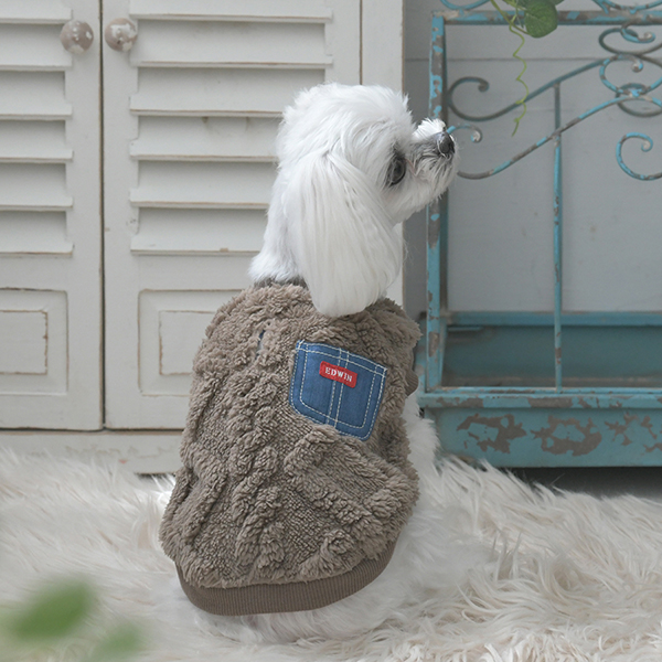 2025秋冬 EDWIN（ エドウィン）ポケット付ふわもこスウェット