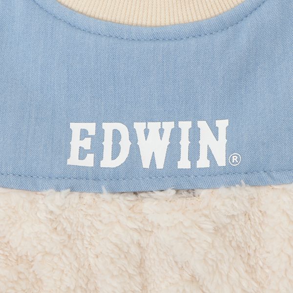 2026新商品 EDWIN( エドウィン)デニム切り替えふわもこスウェット