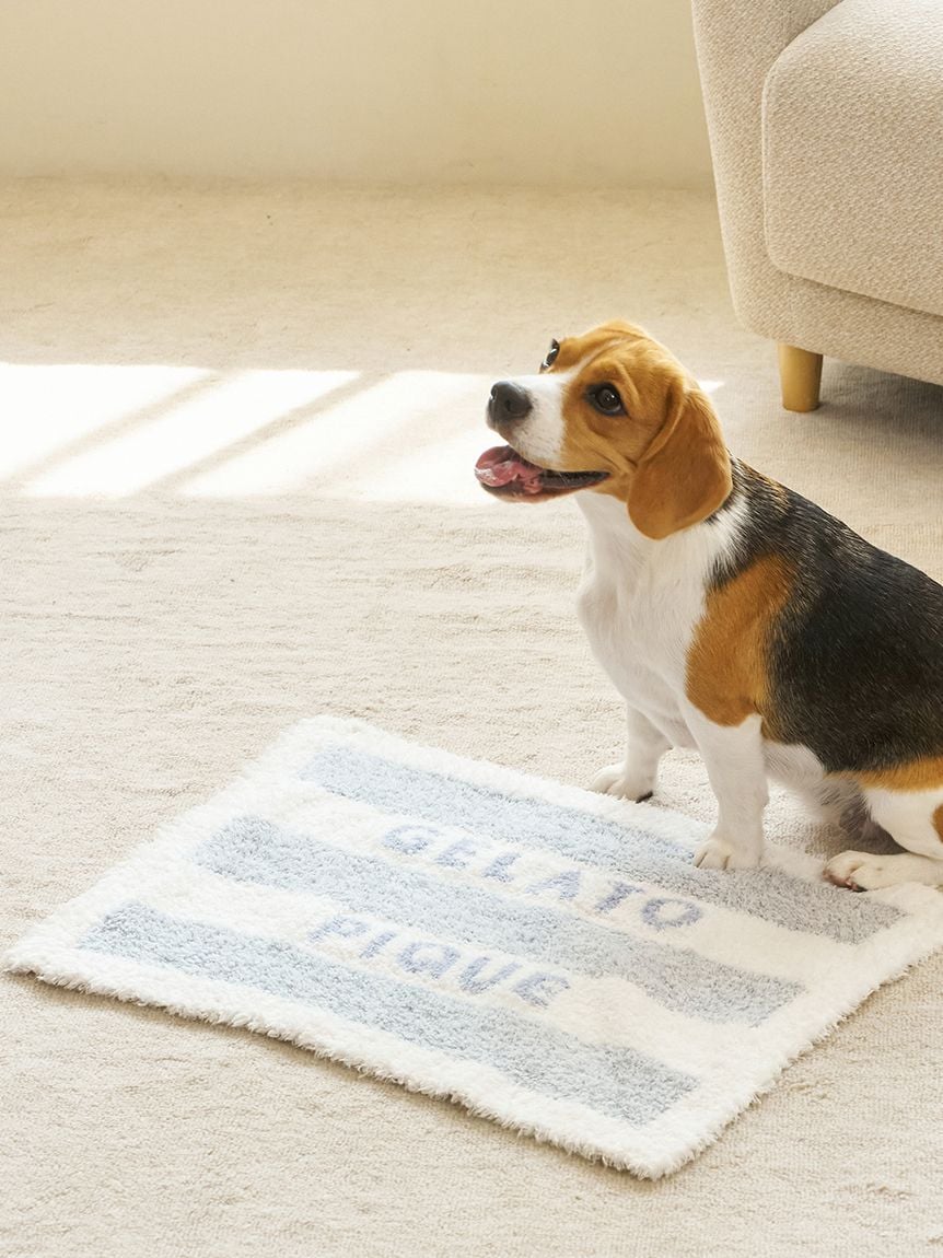 gelato pique(ジェラートピケ)【CAT&DOG】【販路限定商品】ジェラートメランジ2ボーダーブランケット|全3色