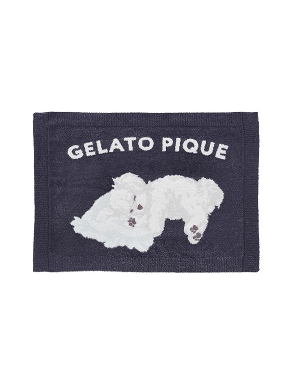 gelato pique(ジェラートピケ)【CAT&DOG】【販路限定商品】マルチーズ柄ブランケット|全2色