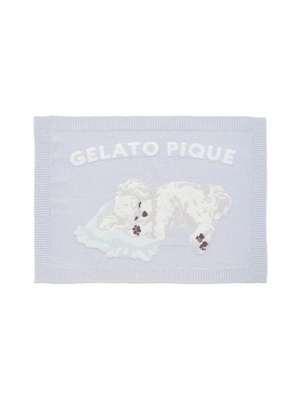 gelato pique(ジェラートピケ)【CAT&DOG】【販路限定商品】マルチーズ柄ブランケット|全2色