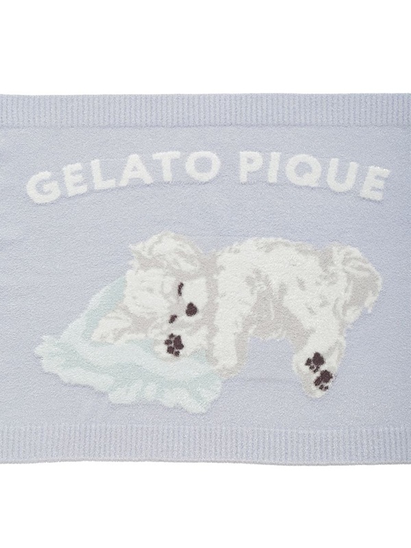 gelato pique(ジェラートピケ)【CAT&DOG】【販路限定商品】マルチーズ柄ブランケット|全2色