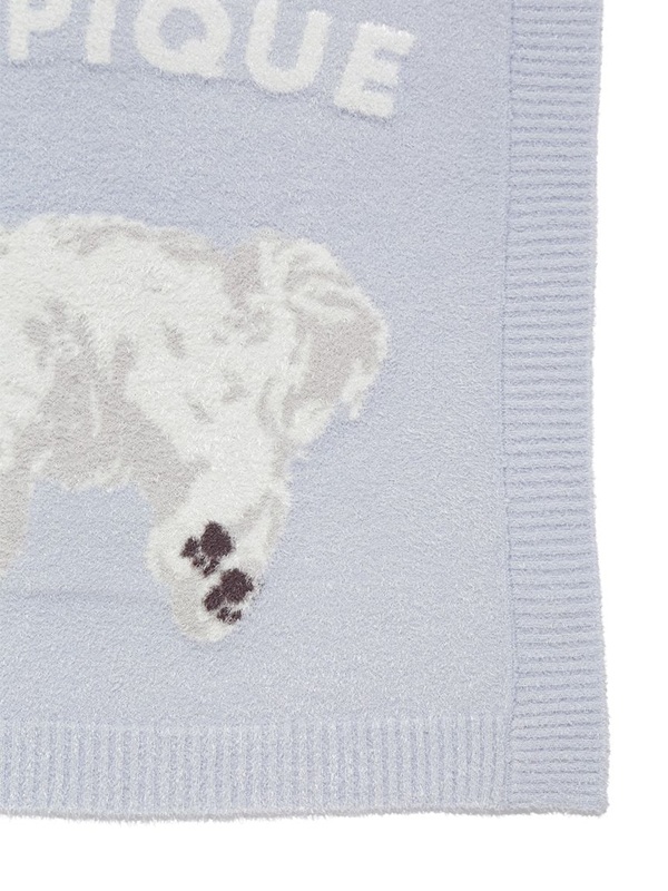 gelato pique(ジェラートピケ)【CAT&DOG】【販路限定商品】マルチーズ柄ブランケット|全2色